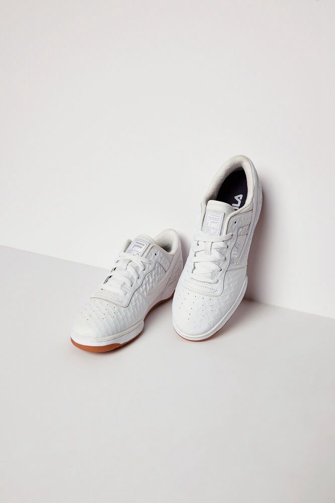 Fila Sneakers Mens White - Original Fitness Small Logos - Philippines 4612753-XL